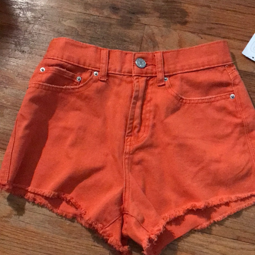 Orange BDG denim shorts!